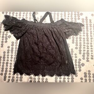Off the shoulder lace top